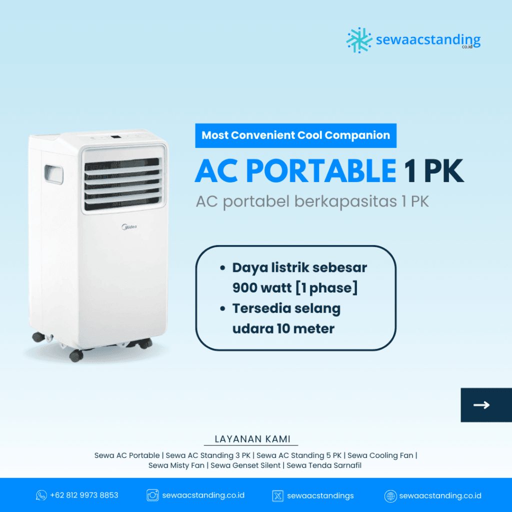 Sewa AC Portable 1PK Jakarta Timur