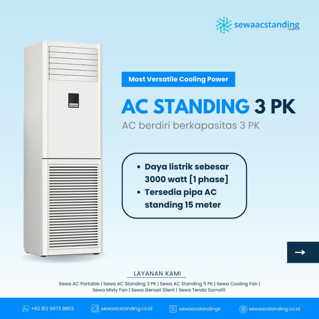 Sewa AC Standing 3PK di Cikarang