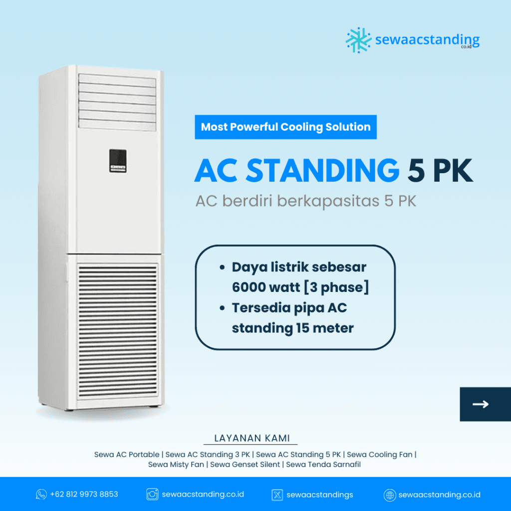 Sewa AC Standing 5PK di Cikarang