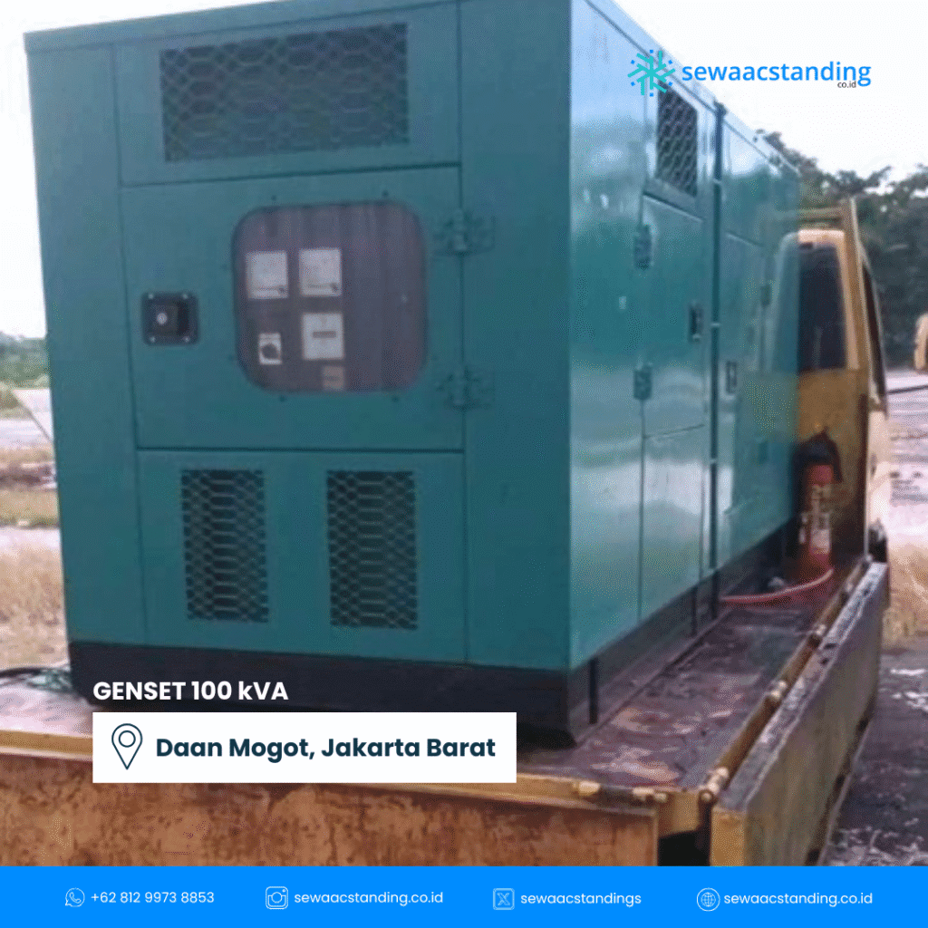 Genset kapasitas 100 kVA oleh sewaacstanding.co.id