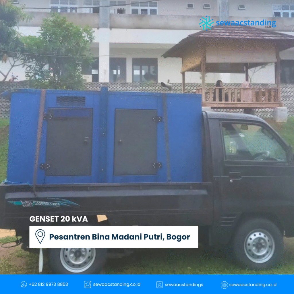 Genset kapasitas 20 kVA oleh sewaacstanding.co.id