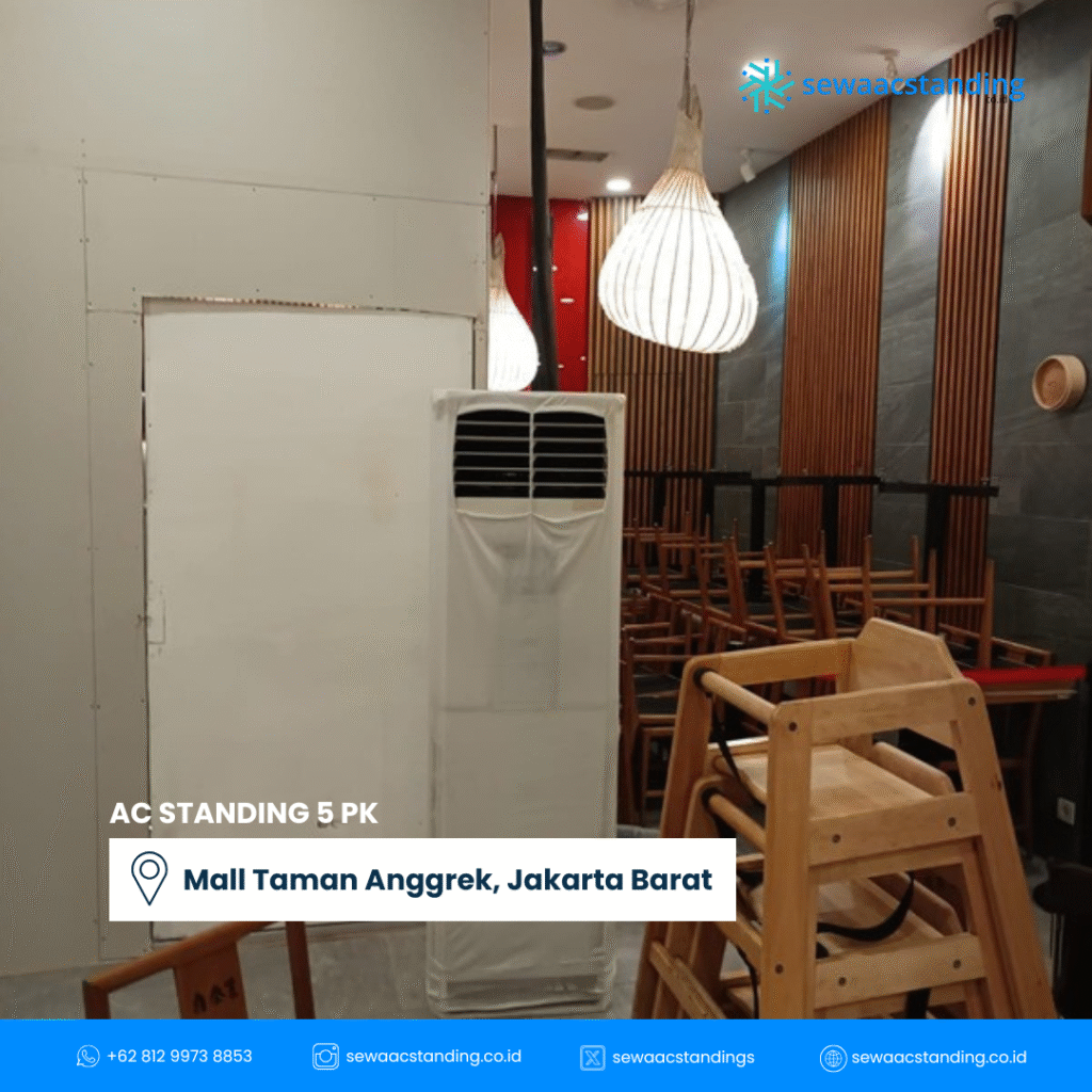 Sewa AC standing 5PK oleh Mall Taman Anggrek